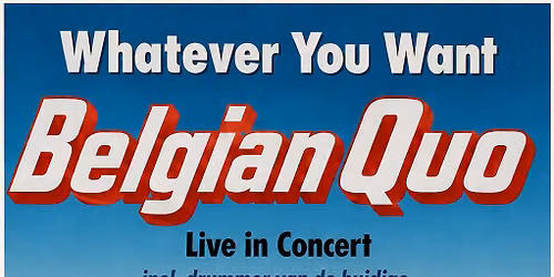 Status Quo tribute by "Belgian Quo"(BE) + Leon Cave — muziek in Enkhuizen