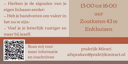 Workshop Leven in het hier en nu!